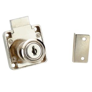 Cerradura Cajón Cuadrada D38-22 Níquel 107263