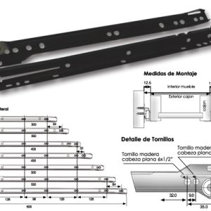 Corredera Sbp 50 Negra