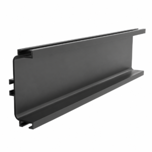 Perfil "U" aluminio Negro 4 metros