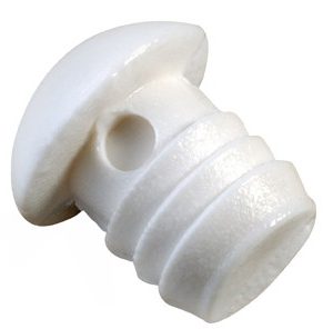 Tope Puerta Mueble Goma Blanco