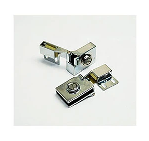 Bisagra Vidrio Cromada (JUEGO) (Bisagra10027)