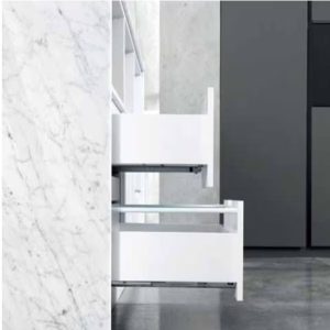 Corredera oculta extracción Parcial 300mm cierre Suave Samet