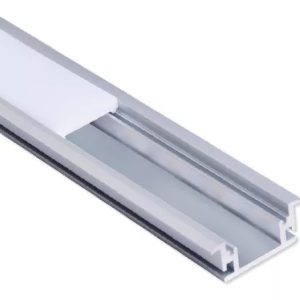 Perfil Aluminio De Embutir Luz Led 17x7mm 2 metros