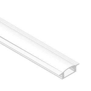 Perfil negro de embutir luz led 17x17mm 2mt+kit