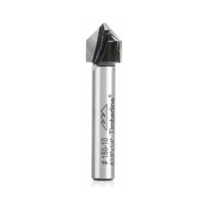 Fresa 180-10 Ranura V 90º 3/8" Eje 1/4"