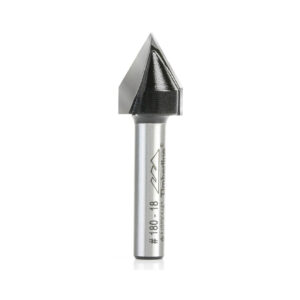 Fresa 180-18 Ranura V 60º 1/2" Eje 1/4"