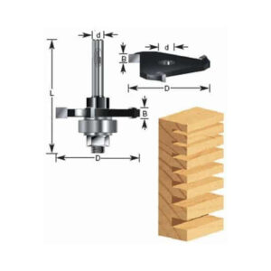 Fresa 270-16 Ranura C/Rod 1/4" Eje 1/4"