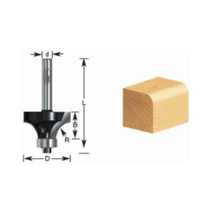 Fresa 320-20 Rodón C/Rod 1-1/8" Eje 1/4"