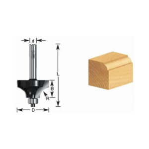 Fresa 340-22 Molde C/Rod 1-1/2" Eje 1/4"