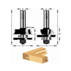 Fresa 440-16 Ensamble C/Rod.22.25º 1-3/4" Eje 1/2
